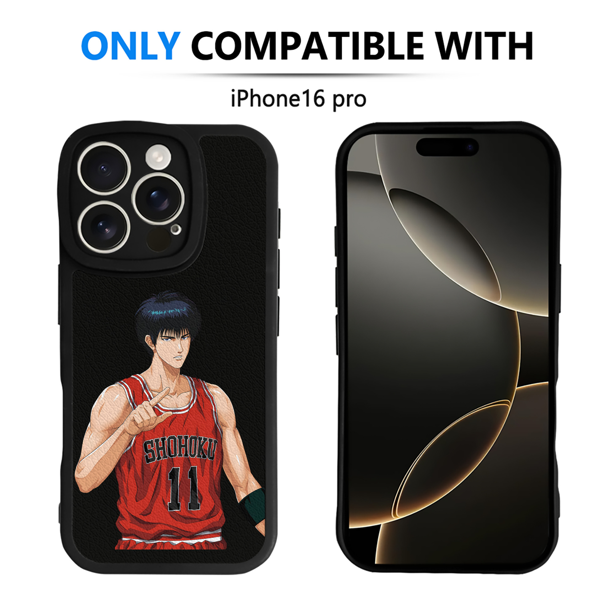 （画像用） SLAM DUNK／スラムダンク 【iPhone 16シリーズ対応】シリコンスマホケース（レザー調） 材質：シリコン